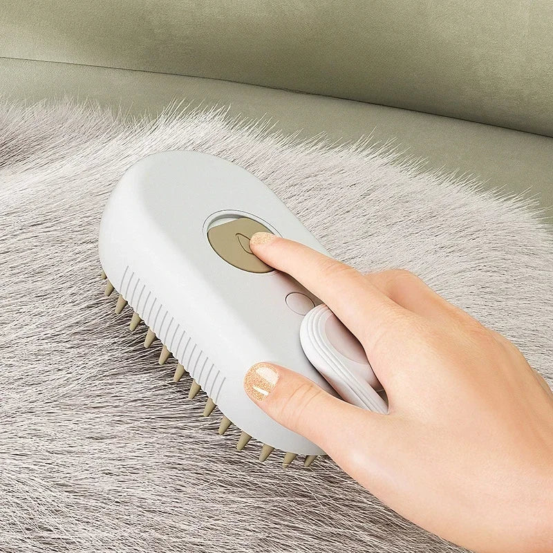 Brosse vapeur pour chien, poils rotatifs