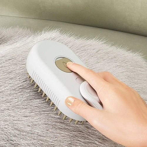 Brosse vapeur pour chien, poils rotatifs