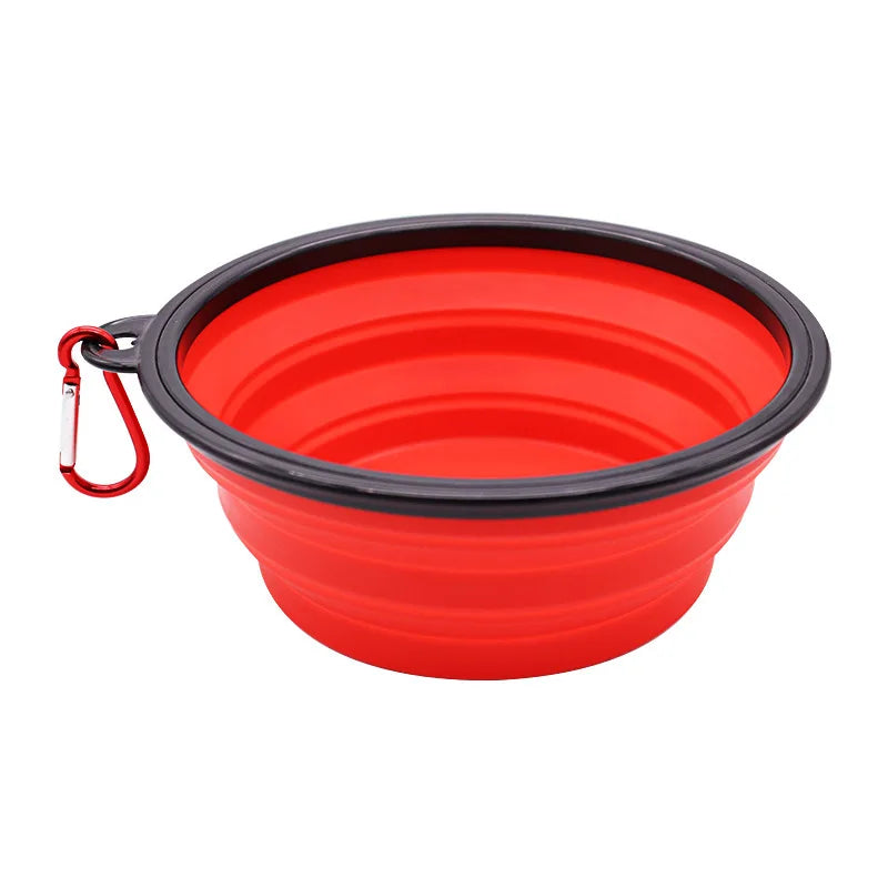 Gourde pliable pour chien, format compact rangé