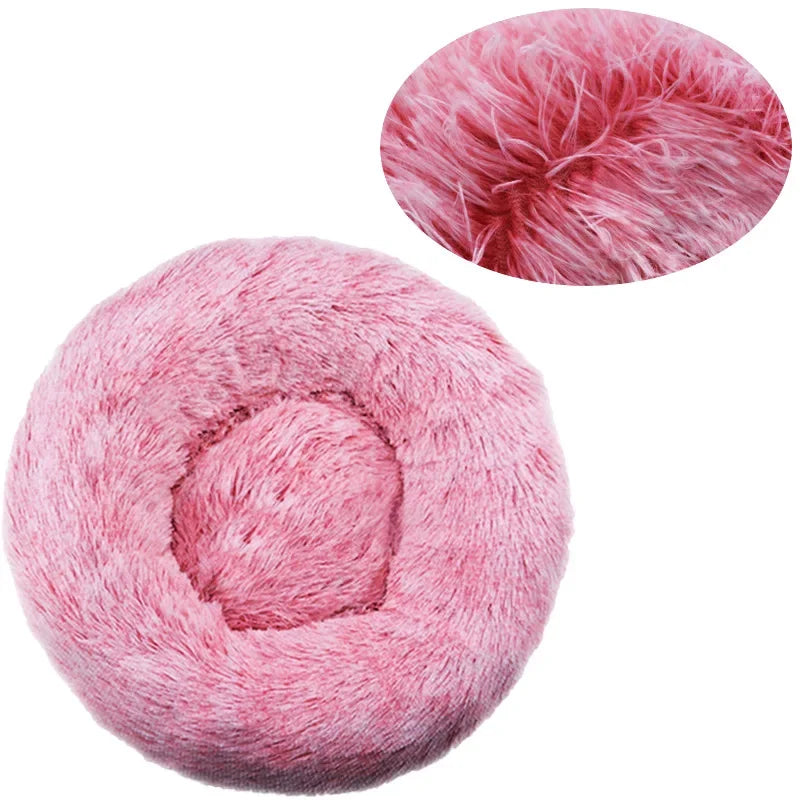 Panier rond pour chien, vue latérale