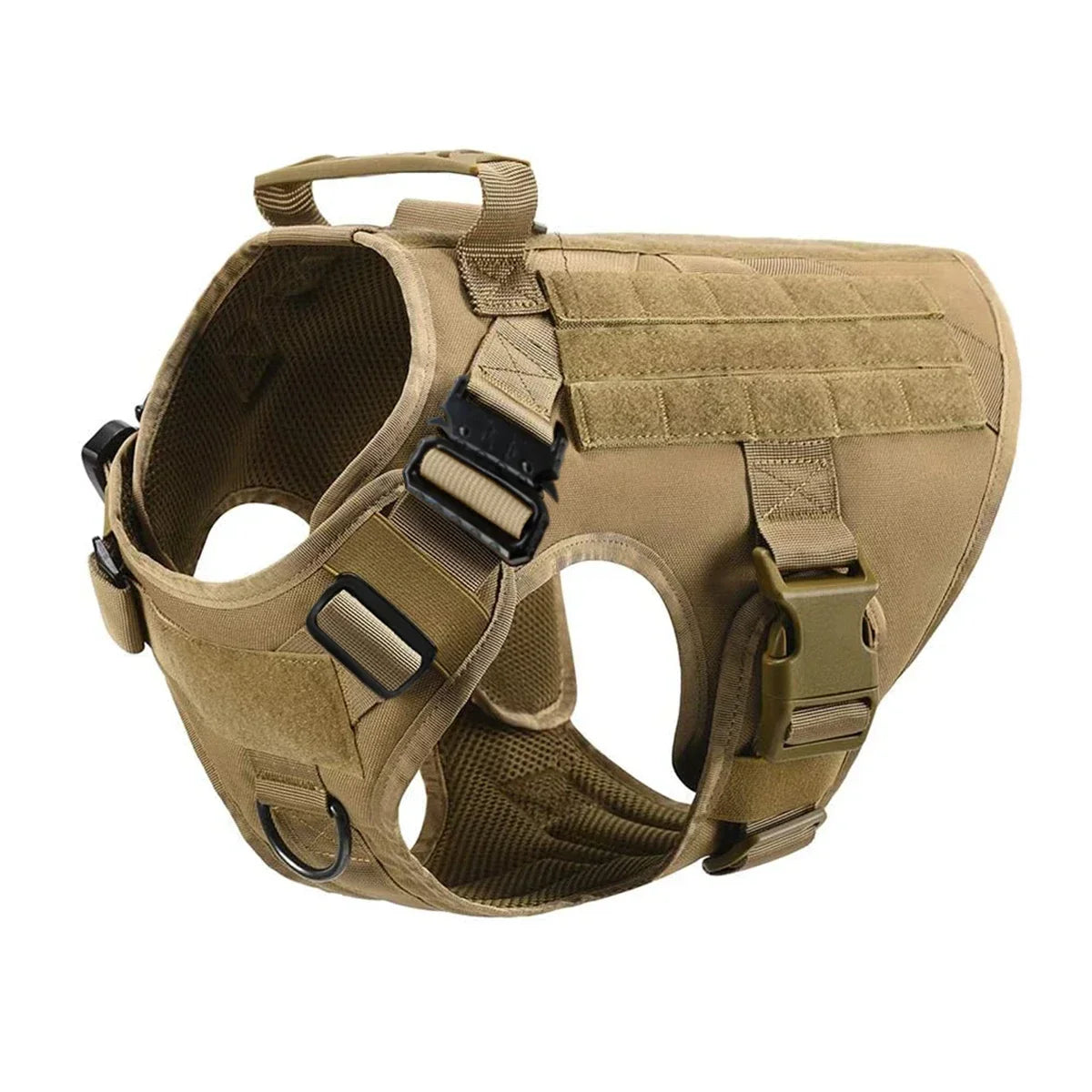 Harnais tactique pour chien, coloris vert