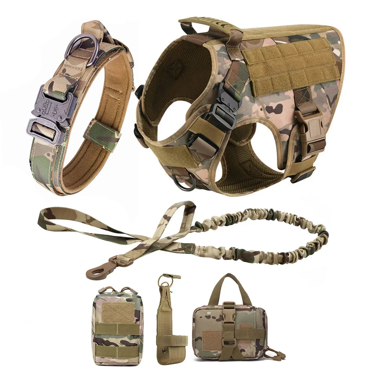 Harnais tactique pour chien, chien de grande taille