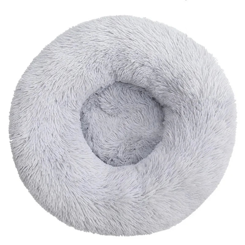 Panier rond pour chien, vue de dessus
