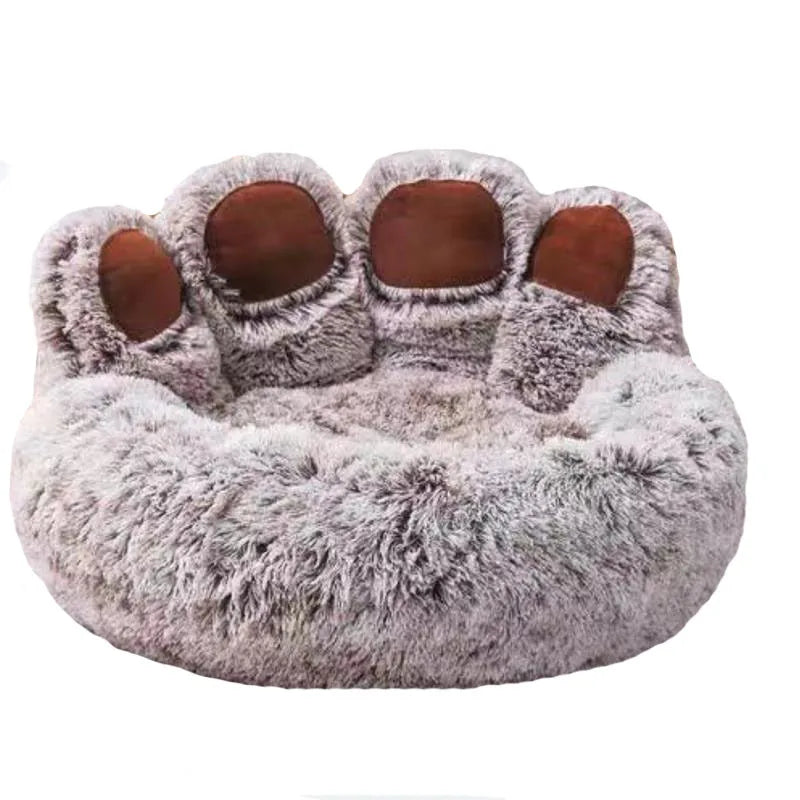 Panier Pelucheux Hiver pour Chien - Confort Douillet Grand Format