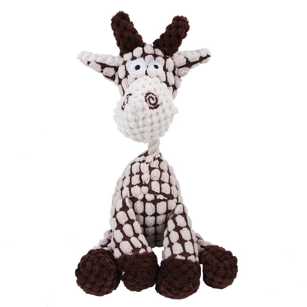 Peluche Dentaire Sonore pour Chien - Jouet à Mâcher Anti-Tartre