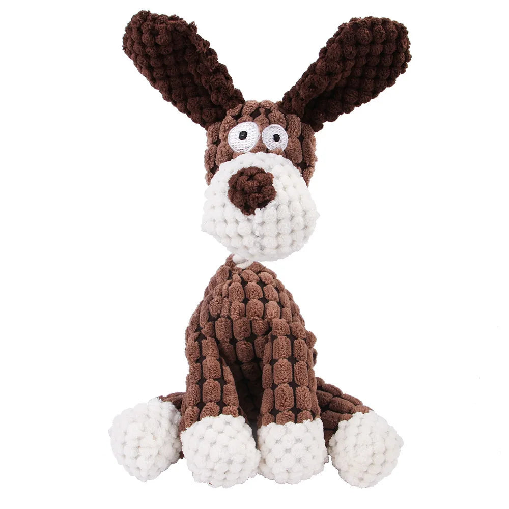 Peluche Dentaire Sonore pour Chien - Jouet à Mâcher Anti-Tartre