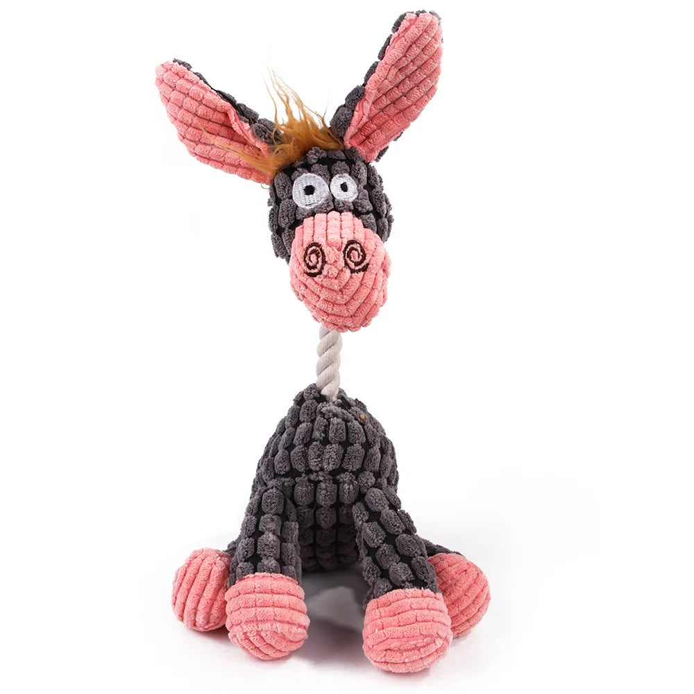 Peluche Dentaire Sonore pour Chien - Jouet à Mâcher Anti-Tartre