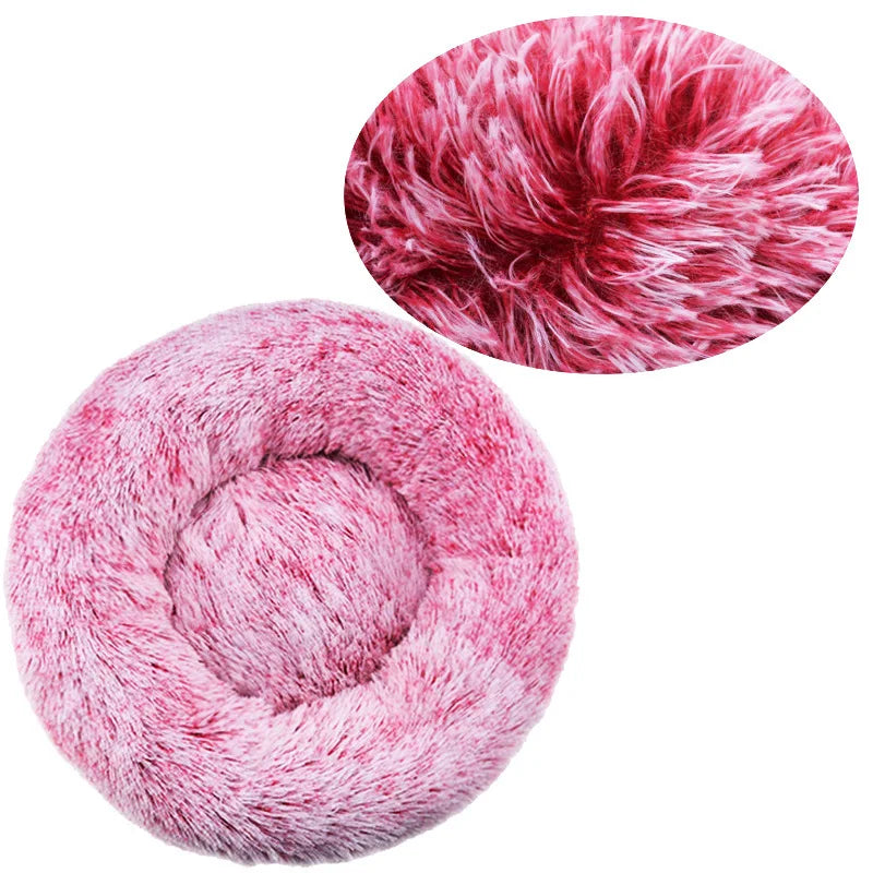 Panier rond pour chien, forme nid confortable