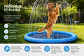 Piscine Gonflable pour Chien - Bassin Rafraîchissant d'Extérieur
